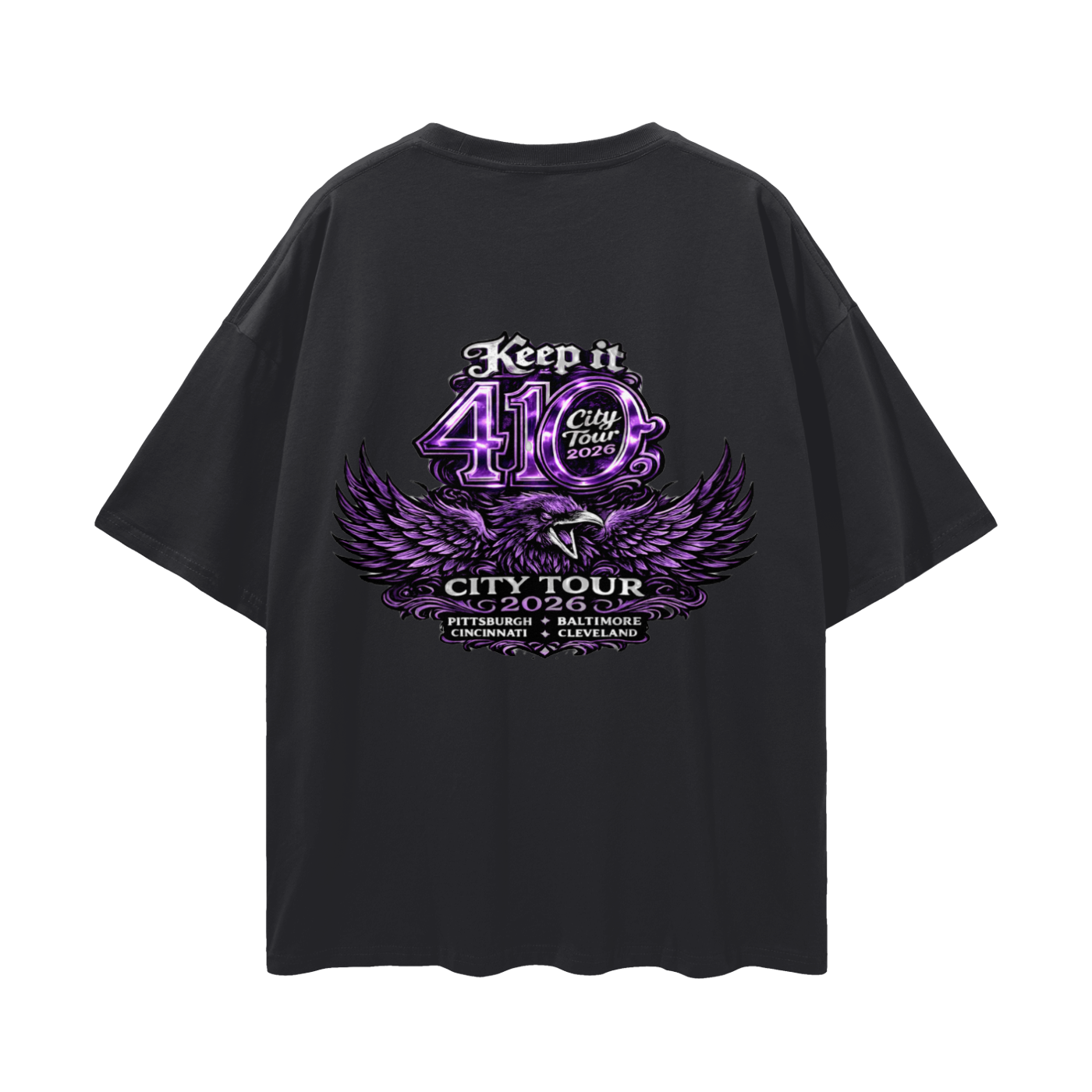 "2026 BAL City Tour" Loose Drop Shoulder T-shirt