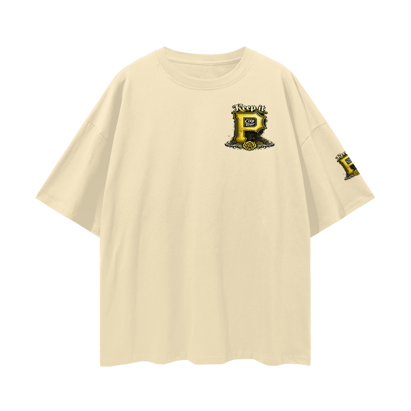 "2026 Pitt City Tour" Loose Drop Shoulder T-shirt
