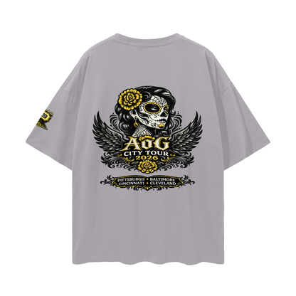 "2026 Pitt City Tour" Loose Drop Shoulder T-shirt