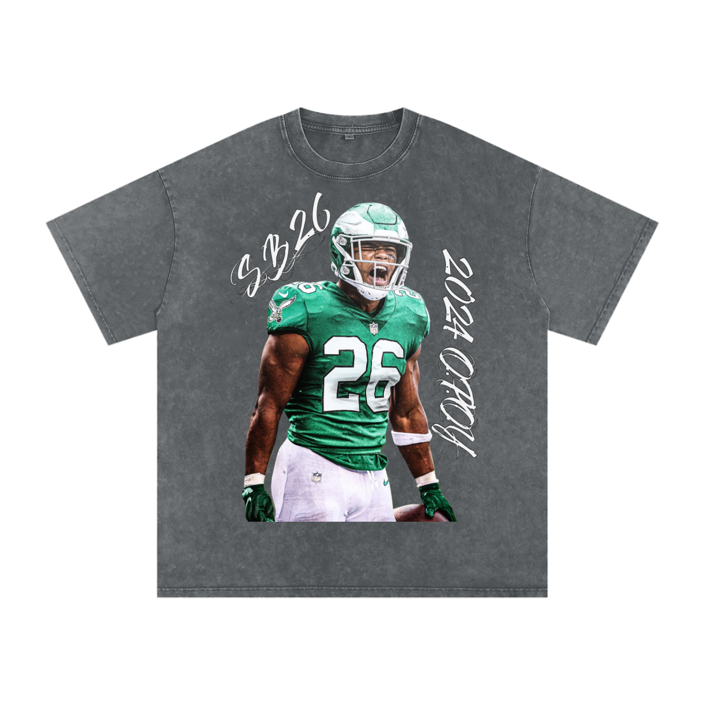 "SB26"Snow Washed Oversized T-Shirt