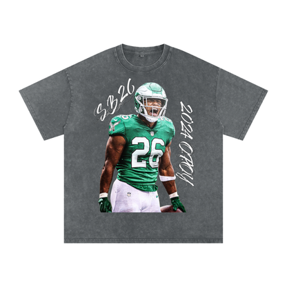 "SB26"Snow Washed Oversized T-Shirt