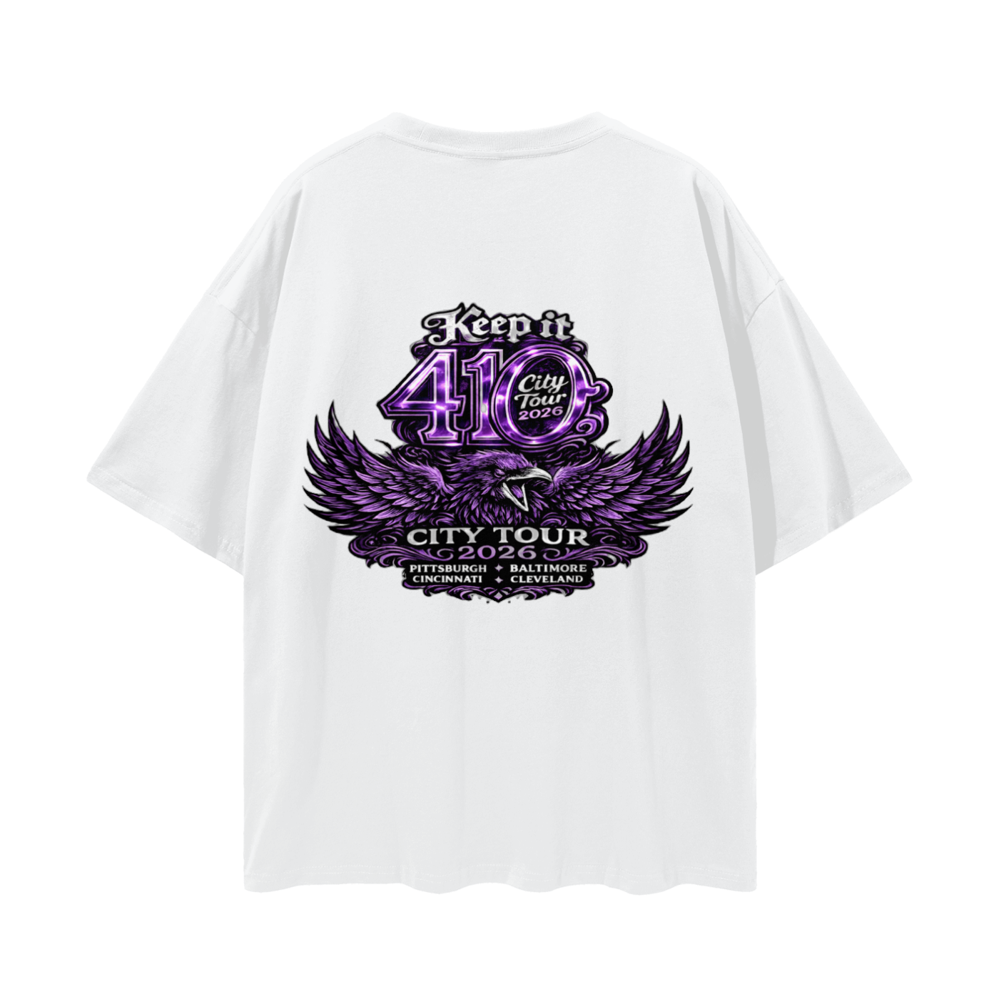 "2026 BAL City Tour" Loose Drop Shoulder T-shirt