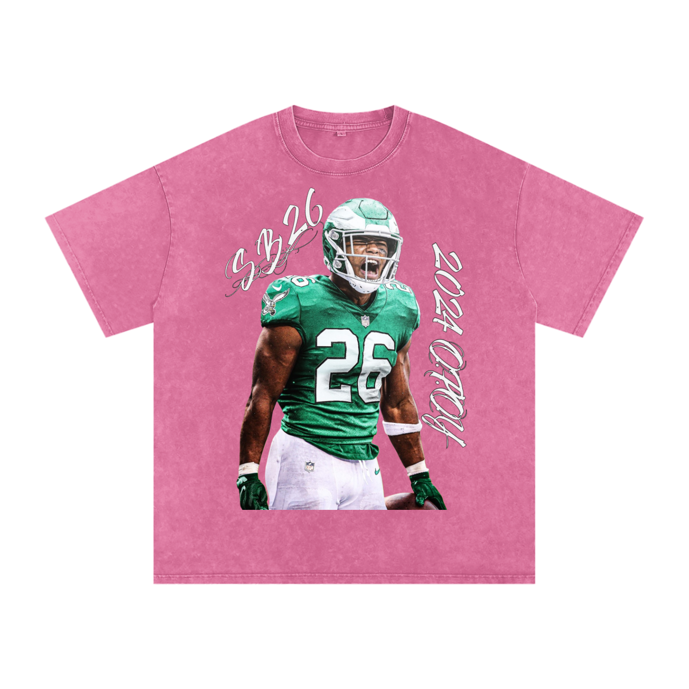 "SB26"Snow Washed Oversized T-Shirt