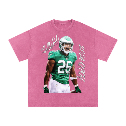 "SB26"Snow Washed Oversized T-Shirt