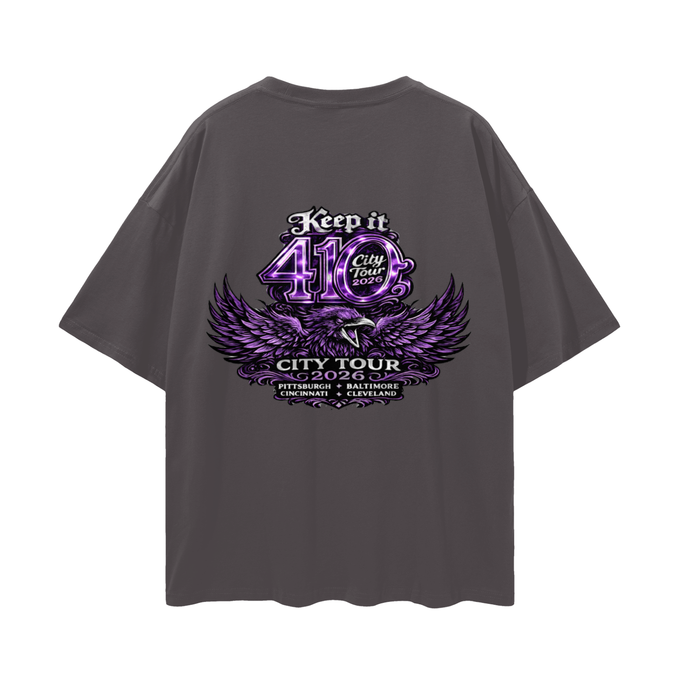 "2026 BAL City Tour" Loose Drop Shoulder T-shirt