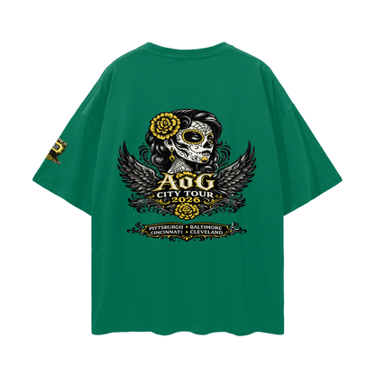 "2026 Pitt City Tour" Loose Drop Shoulder T-shirt