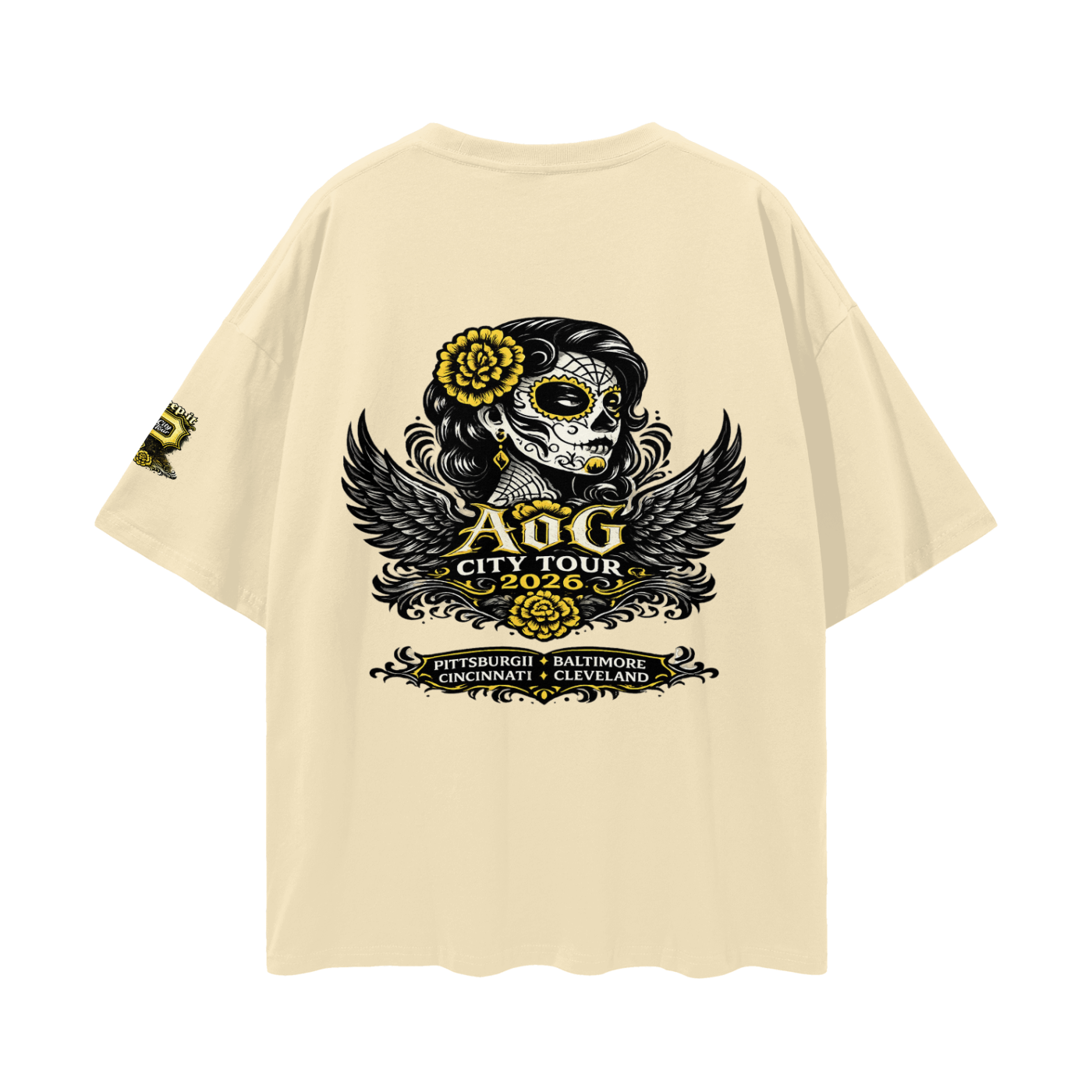 "2026 Pitt City Tour" Loose Drop Shoulder T-shirt