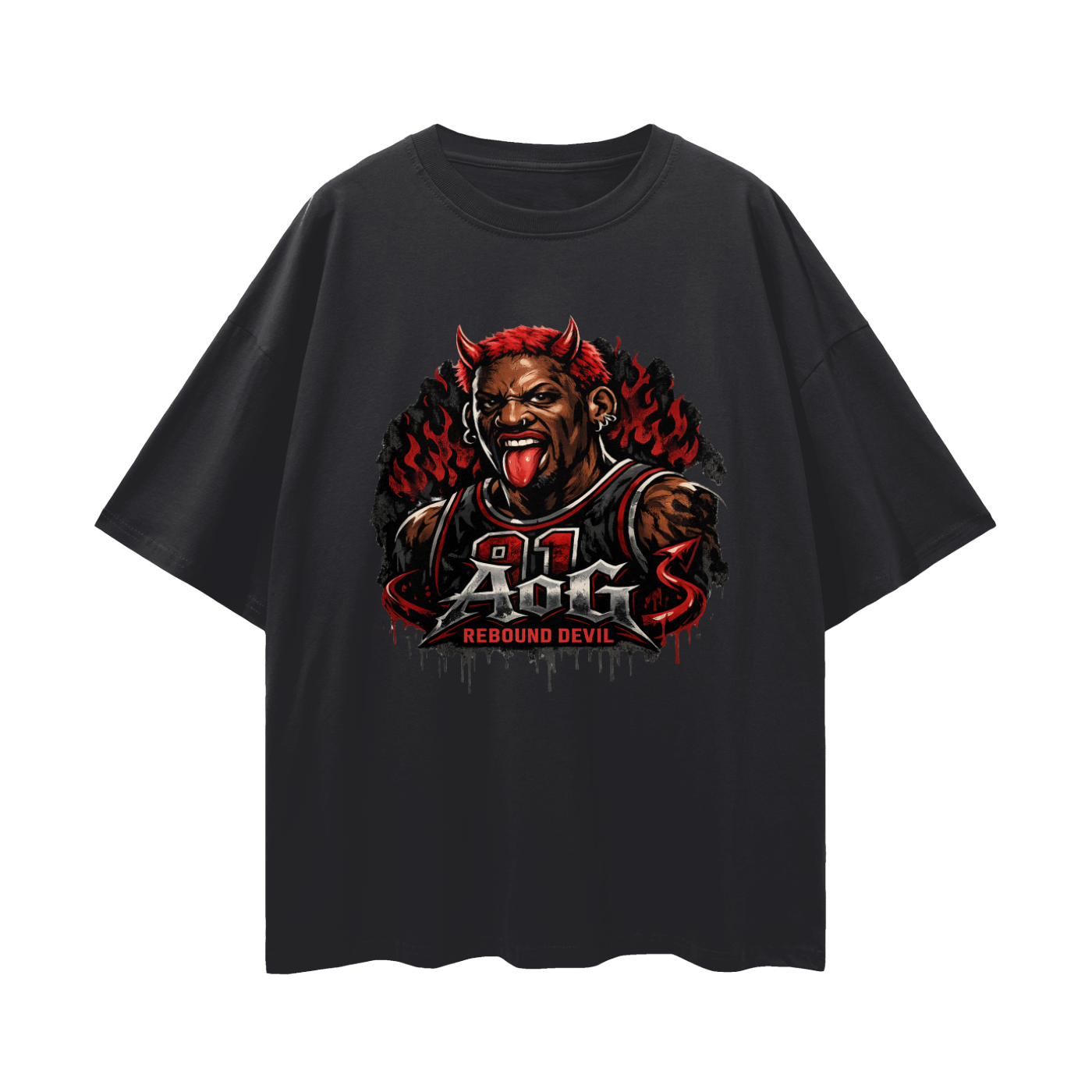 "Rebound Devil" Drop shoulder T-Shirt