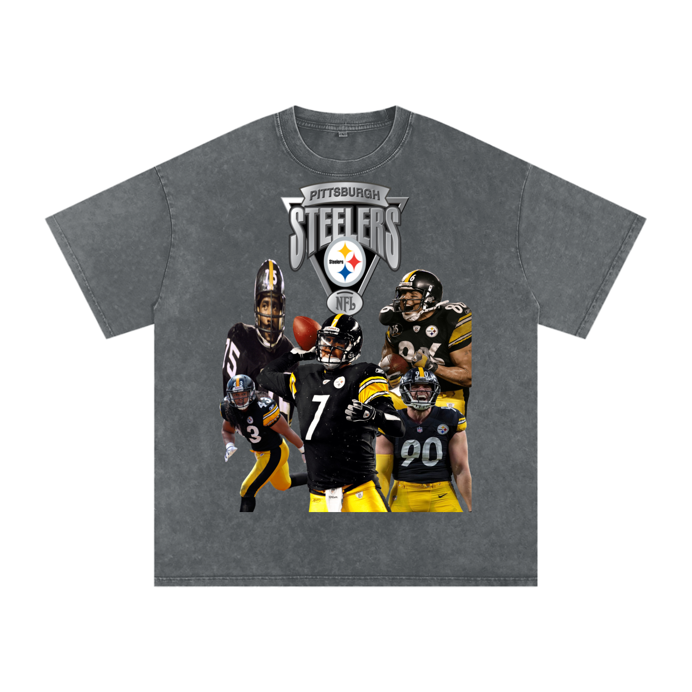 "412 Legends"Snow Washed Oversized T-Shirt