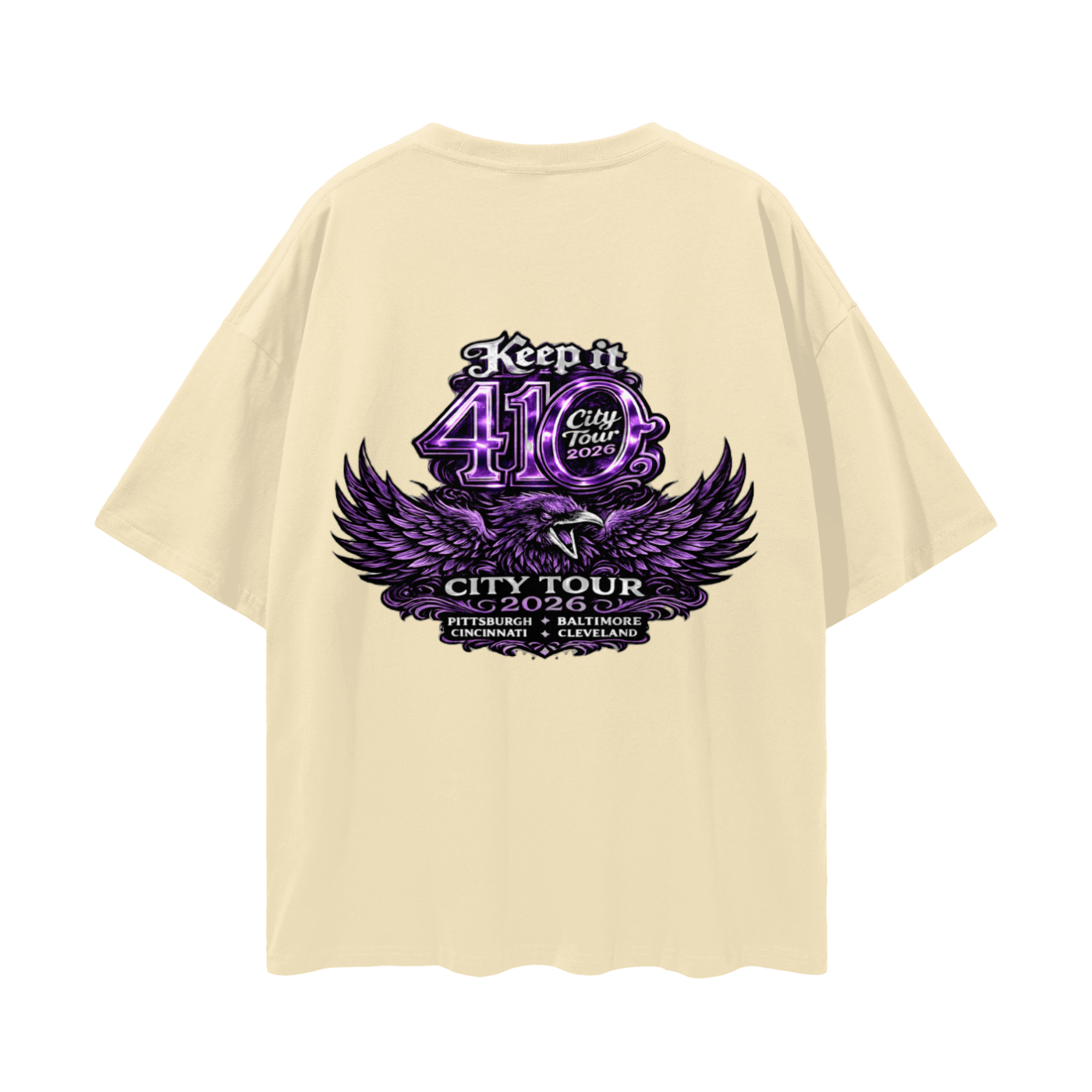 "2026 BAL City Tour" Loose Drop Shoulder T-shirt
