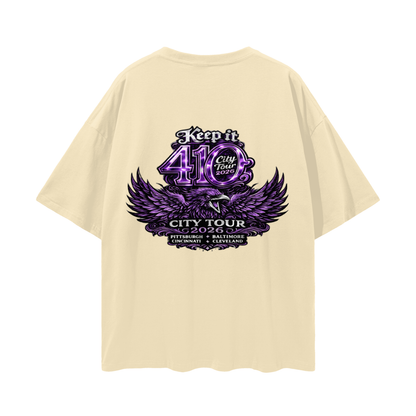 "2026 BAL City Tour" Loose Drop Shoulder T-shirt