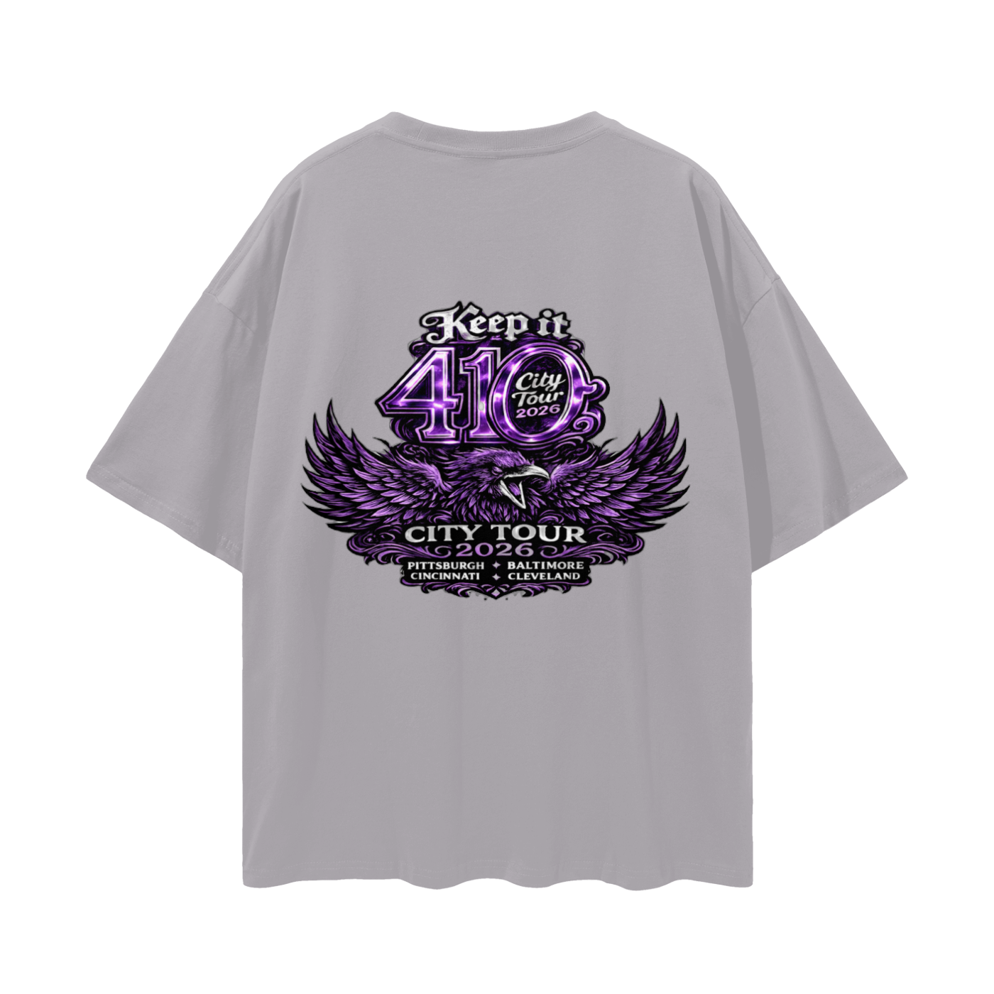 "2026 BAL City Tour" Loose Drop Shoulder T-shirt