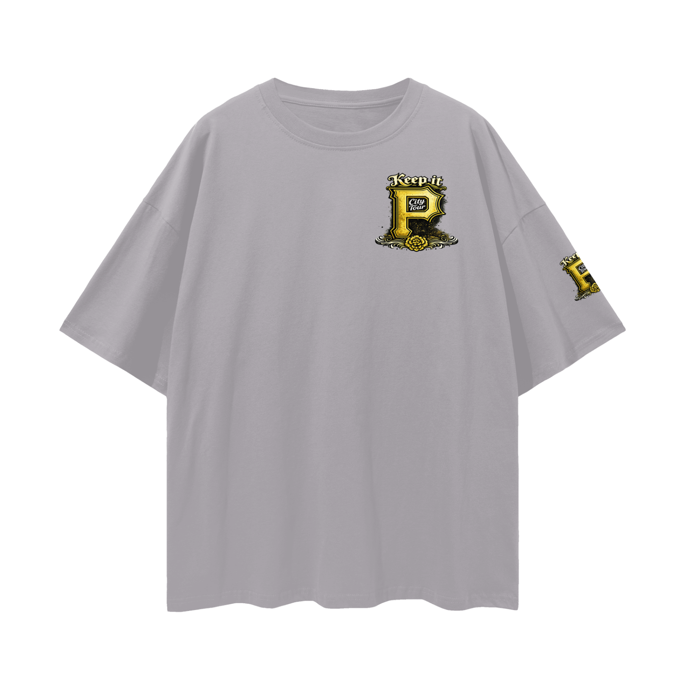 "2026 Pitt City Tour" Loose Drop Shoulder T-shirt