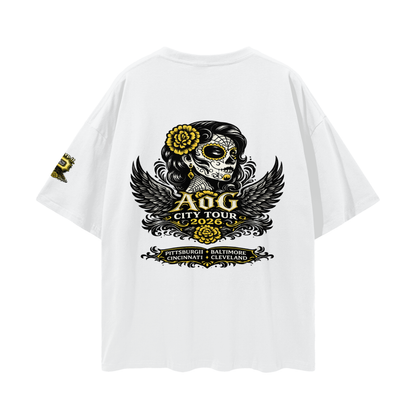 "2026 Pitt City Tour" Loose Drop Shoulder T-shirt