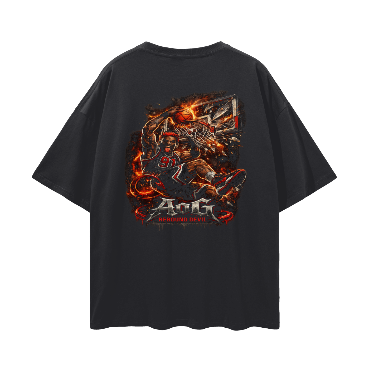 "Rebound Devil" Drop shoulder T-Shirt