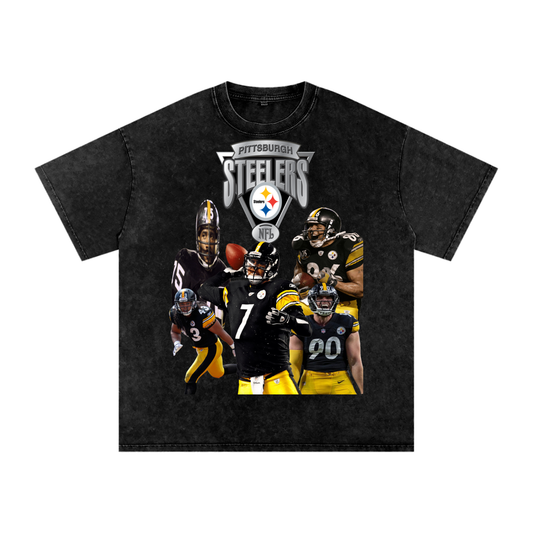 "412 Legends"Snow Washed Oversized T-Shirt