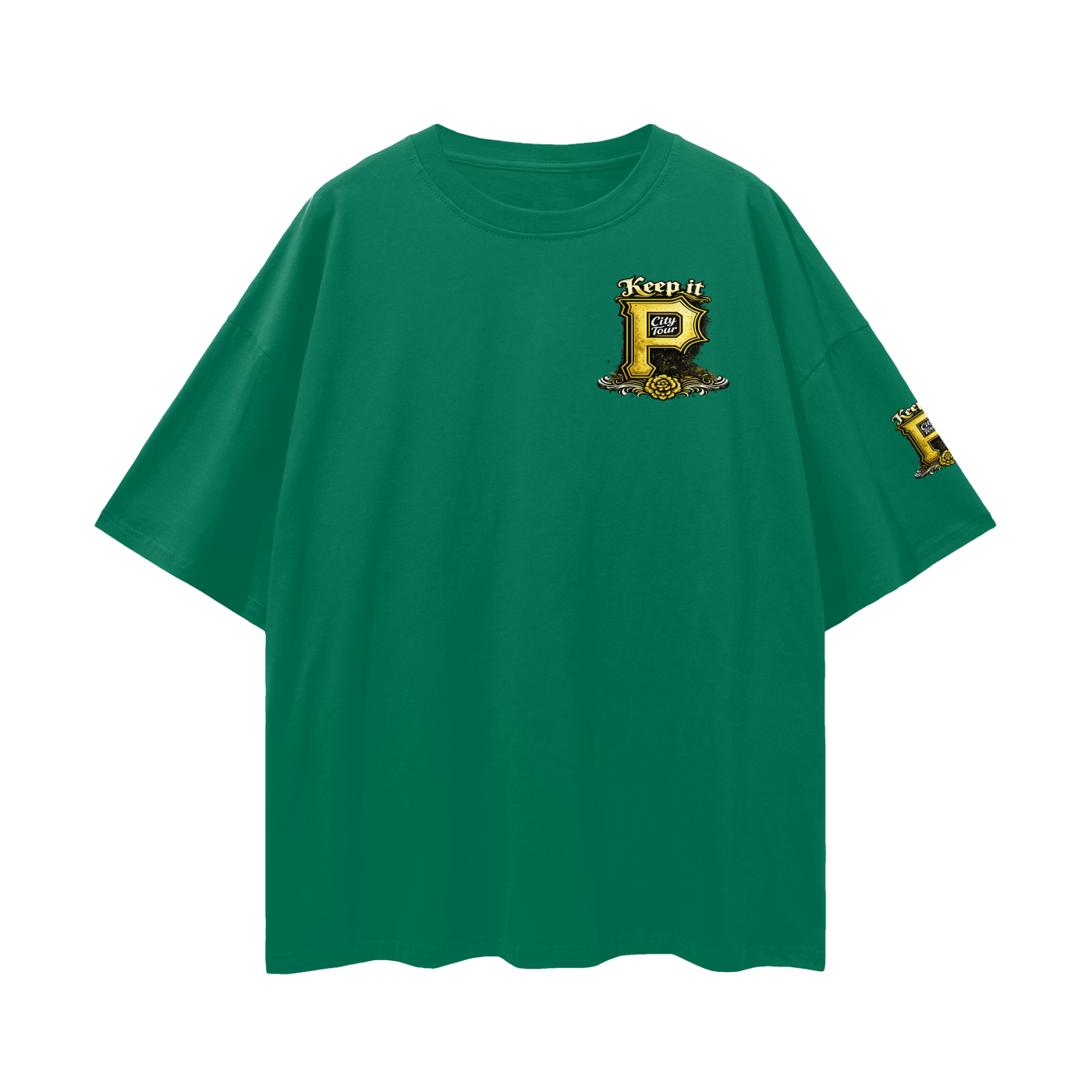 "2026 Pitt City Tour" Loose Drop Shoulder T-shirt